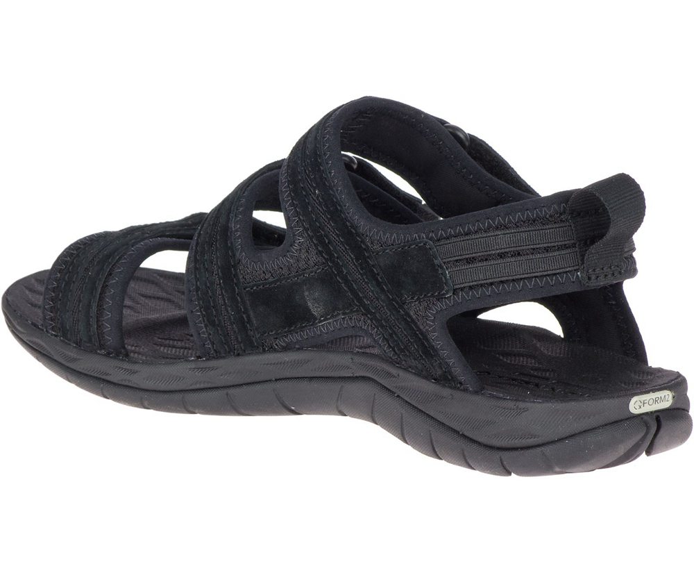 Merrell Sandals Black - Siren 2 Strap - Womens 42QVNLKIE